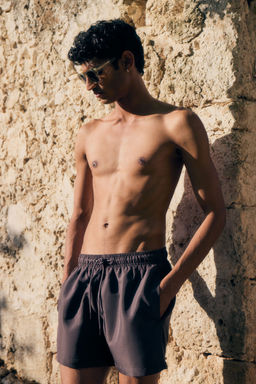 H&M - Men Grey Swim Shorts