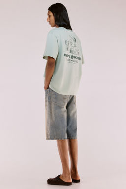 H&M - Men Green Loose Fit Printed T-Shirt