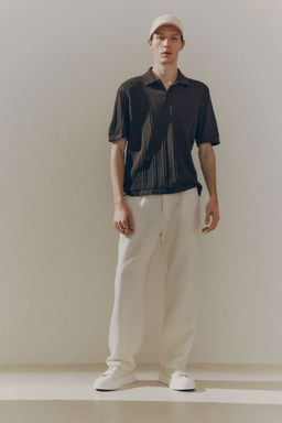 H&M - Men Brown Regular Fit Polo Shirt