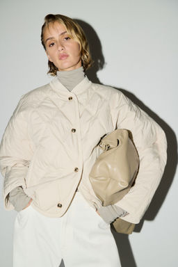 H&M - Women Beige Quilted Jacket