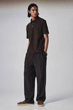 H&M - Men Brown Regular Fit Polo Shirt