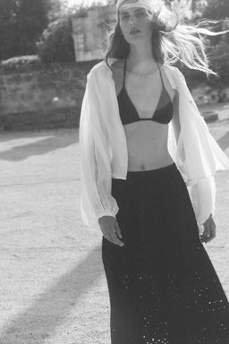 H&M - Women Black Broderie Anglaise Skirt