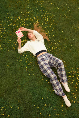 H&M - Women Blue Pull-On Trousers