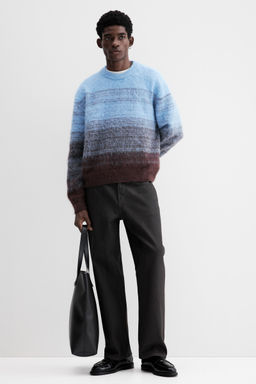 H&M - Men Multi-Color Loose Fit Fuzzy Jumper