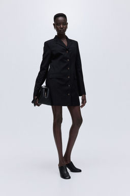 H&M - Women Black Twill Blazer Dress