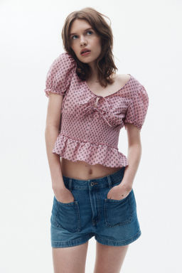 H&M - Women Multi-Color Peplum Blouse