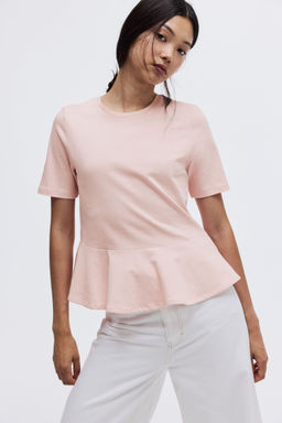 H&M - Women Pink Peplum Top