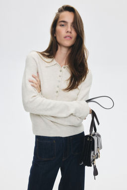 H&M - Women Beige Polo Jumper