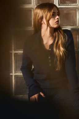 H&M - Women Blue Polo Jumper