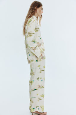 H&M - Women White Wide Trousers