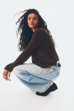 H&M - Women Blue Wide Ultra High Jeans