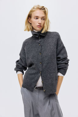 H&M - Women Grey Colla Cardigan