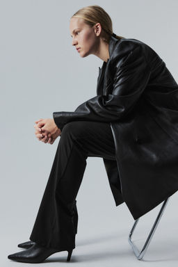 H&M - Women Black Four-Way Stretch Fla Trousers