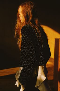 H&M - Women Black Embellished Jacket