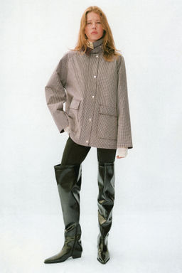 H&M - Women Brown Corduroy-Collar Jacket