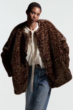 H&M - Women Brown Oversized Jacket