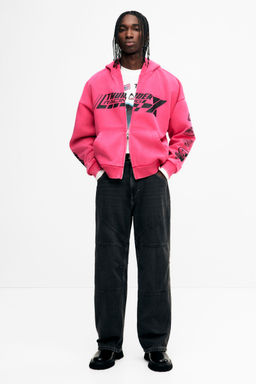 H&M - Men Black Baggy Biker Jeans