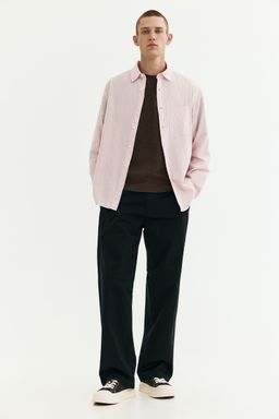 H&M - Men Pink Relaxed Fit Cotton Shirt