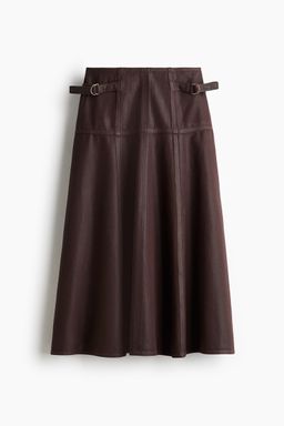 H&M - Women Brown A-Line Denim Skirt