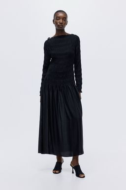 H&M - Women Black Smocked Dress