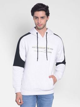 CRIMSOUNE CLUB - Men's White Printed Sweatshirt