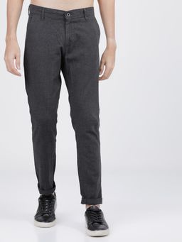 HIGHLANDER - Men Black Checks Trouser