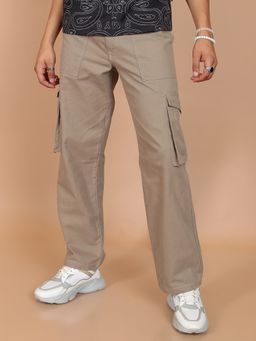 HIGHLANDER - Men Beige Solid Cargo
