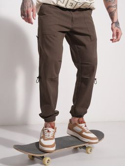 HIGHLANDER - Men Brown Solid Trouser