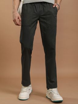 HIGHLANDER - Men Olive Solid Trouser