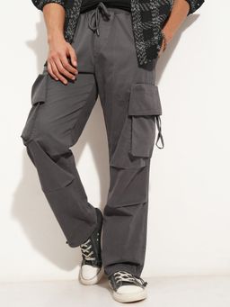 HIGHLANDER - Men Grey Solid Cargo
