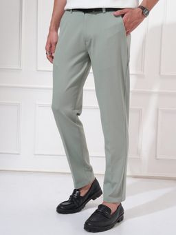 HIGHLANDER - Men Olive Solid Trouser