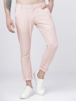 HIGHLANDER - Men Pink Solid Trouser