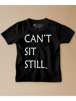 Be Awara - Cant Sit Still Half Sleeves Kids T-shirt Black