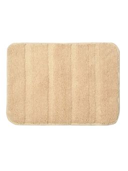 Saral Home - Blue & Beige Microfiber Anti Slip Bath Mat 35x50 cm (Pack of 2)
