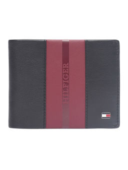 Tommy Hilfiger - Men Leather Global Black & Wine Alimos Wallet