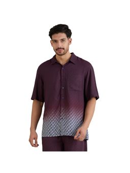 SKECHERS - Mens Monogram Shirt - Wine