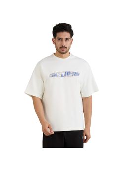 SKECHERS - Mens Techno Print White T-Shirt