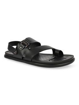 REGAL - Black Men Stylish Leather Sandals