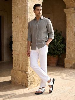 REGAL - White Men Stylish Leather Sandals