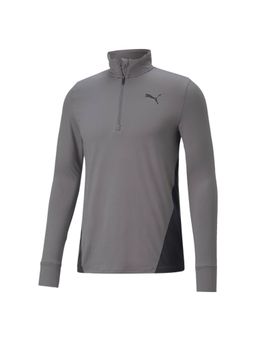 Puma - TRAIN ALL DAY HALF ZIP Mens Gray T-Shirts