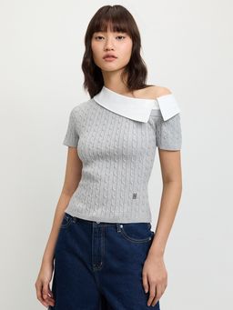 Pomelo - Asymmetric Top - Mid Grey