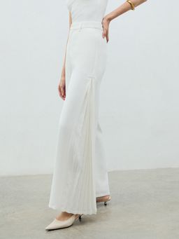 Pomelo - Side Pleated Pants - Ivory