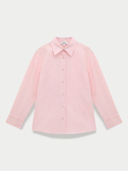 Pomelo - Oversized Button-Back Shirt - Pink