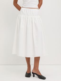 Pomelo - Single Tiered Skirt - White