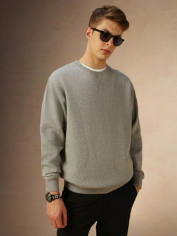 Dennis Lingo - Polycotton Solid Long Sleeves Relaxed Fit Men Sweatshirt