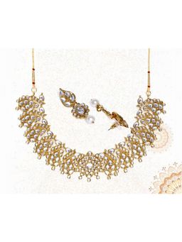 Aatmana - Gold Plated Kundan Studded Jewellery Set