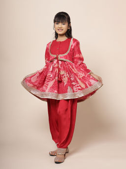 Mulyo Kids - Yumily Gathered Short Kurta & Salwar (Set of 2)
