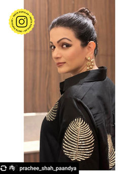 Gulaal - Diyu Sequin Embroidered Black Co-Ord (Set of 2)
