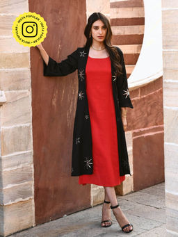 Gulaal - Kashvi Star Black Sequin Jacket