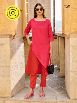 Gulaal - Nuri Colorblock Kurta With Pants (Set of 2)